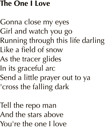 The One I Love